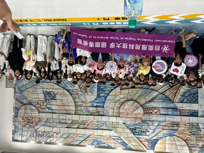 114.09.21感謝國際專修部葉主任與同仁、陳晙榤老師、旅館系謝老師今日到機場接國際專修部學生入境到學校。圖片